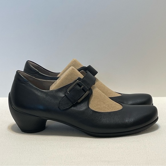 ECCO MARY JANE PUMPS BLACK SIZE 41 (10) - Picture 2 of 11